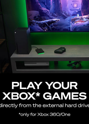 Seagate 2TB Game Drive for Xbox | USB 3.0 (STKX2000400) | Officially Licensed HDD for Xbox. Archive Series X|S games. Play Xbox One games directly. Xbox Game Pass. Warranty + Rescue