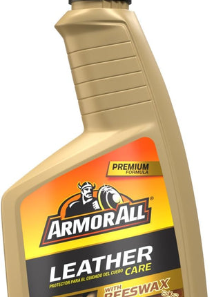 Armor All Car Leather Cleaner Spray, Beeswax Leather Care Spray for Cars, Trucks, Motorcycles, 16 Oz Each