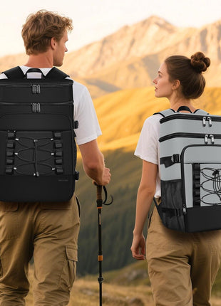 MIYCOO Cooler Backpack - 40 Cans Insulated Backpack Cooler for Men & Women, Portable 2 Leak Proof Compartments Coolers Bag for Beach Travel Picnic Lunch Hiking BBQ Camping
