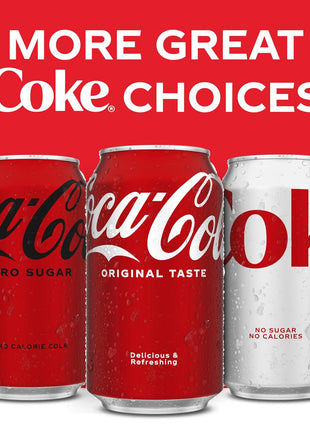 Coca-Cola Soda Soft Drink Fridge Pack Cans, 12 fl oz, 12 Pack | Carbonated drink with classic cola flavor