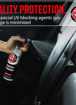 Adam's Polishes Interior Detailer (16oz) - Total Car Interior Cleaner, Protectant & Dressing | All Purpose Cleaner & Leather Conditioner | Vinyl, Dashboard, Screen, Seat Cleaner & More