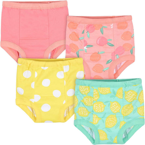 Gerber Baby Girls Infant Toddler 4-Pack Potty Training Pants Underwear