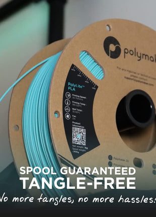 Polymaker PLA Filament, Red 3D Printing PLA Filament 1.75mm 1kg - PolyLite 3D Printer PLA Filament, Dimensional Accuracy  0.03mm, Compatible with Most 3D Printer, Red