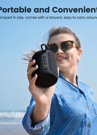 Bluetooth Speaker Wireless,IP67 Waterproof & Dustproof Portable Speaker with Lights,15W Loud Stereo Sound, 2500mAh Battery All Day Playtime, TWS Pairing, BT5.3, Home/Party/Outdoor/Beach (Black)
