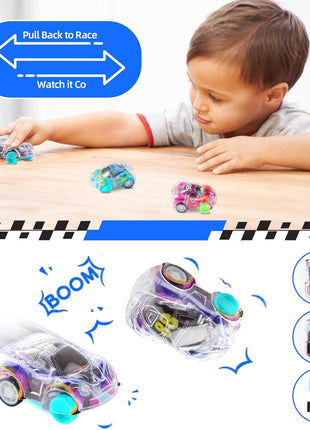 50 Pcs Mini Pull Back Cars Set, Pull Back Racing Vehicles for Kids Toddlers, Bulk Toys Party Favors Treasure Box, Classroom Prizes, Pinata Fillers,Goodie Bag Stuffers for Boys Girls