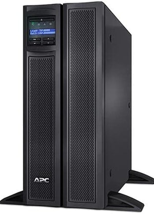 APC Network UPS, 3000VA Smart-UPS Sine Wave, Short Depth UPS with Extended Run Option, SMX3000LVNC, Network Management Card, Tower/4U Rack Convertible, Line-Interactive, 120V Black