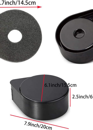1 Pack 3 Tier Bar Glass Rimmer for Margarita and Cocktail, Bartender Tool,Salt Box Spice Container