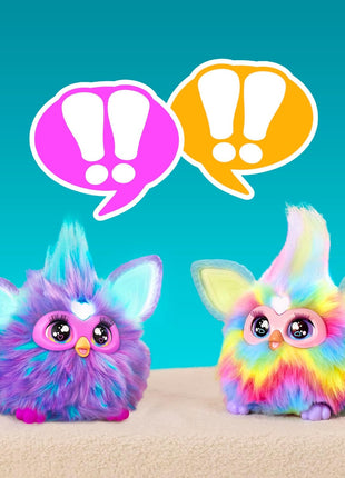 Furby Tie Dye, 15 Fashion Accessories, Interactive Plush Toys for 6 Year Old Girls & Boys & Up, Voice Activated Animatronic