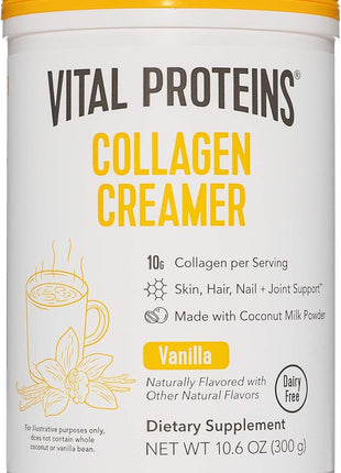 Vital Proteins Collagen Peptides Powder Unflavored 19.3 OZ Creamer Vanilla