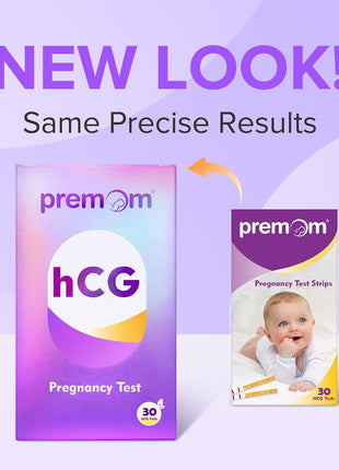 Premom Pregnancy Test Strips- 30 Pack Early Detection Pregnancy Test Kit Powered by Premom Ovulation Predictor iOS and Android APP