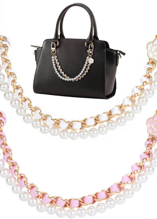 2Pcs Pearl Purse Chain