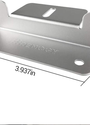 Renogy Solar Panel Mounting Z Brackets Lightweight Aluminum Corrosion-Free Construction for RVs, Trailers, Boats, Yachts, Wall and Other Off Gird Roof Installation, one set of 4 Units,Gray