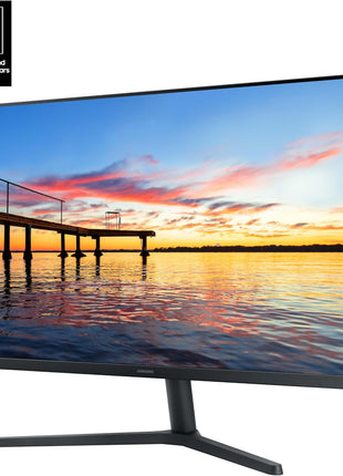 Samsung 32-Inch Flat Computer Monitor, 75Hz, Borderless Display, AMD FreeSync, Game Mode, Advanced Eye Care, HDMI and DisplayPort, LS32B304NWNXGO, 2024