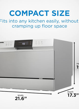 Danby DDW631SDB Countertop Dishwasher, Stainless Steel