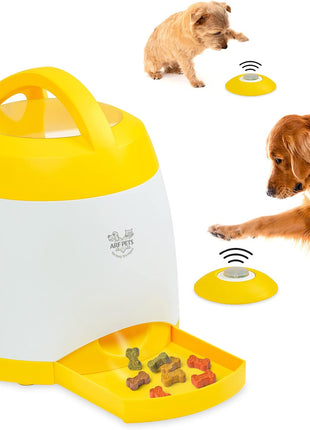Arf Pets Dog Treat Dispenser with Remote Button – Dog Memory Training Activity Toy – Treat While Train, Promotes Exercise by Rewards, Improves Memory & Positive Training for A Healthier & Happier Pet
