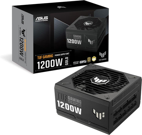 ASUS TUF Gaming 1200W Gold (1200 Watt, ATX 3.1 Compatible Fully Modular Power Supply, 80+ Gold Certified, Military-Grade Components, Dual Ball Bearing, Axial-tech Fan, PCB Coating, 10 Year Warranty)