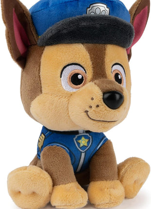 GUND PAW Patrol Chase 6-Inch Plush Toy, Stuffed Animal for Ages 1+ | Soft Tactile Sensory Details Provide Emotional Comfort, Inspire Imaginative Screen-Free Roleplay and Problem-Solving