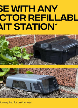 Victor Rat Poisoning for Inside & Outdoor Use - Kills Rats, Mice, Meadow Voles, Mouse Poisoning for Indoor & Outside Areas, Ready-to-Use, Yellow, M925, 4 lbs