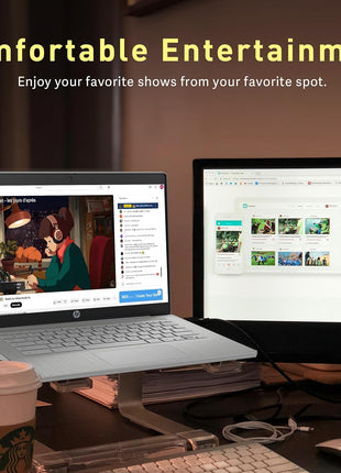 HP Chromebook 14" HD Laptop for Business & Students, Intel Celeron N4120, 4GB LPDDR4, 224GB Storage(64GB eMMC+160GB Docking Station), UHD Graphics, Webcam, Long Battery Life, Chrome OS, Modern Gray