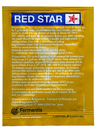 11 Packs Red Star Premier Blanc Wine Yeast 5 Grams
