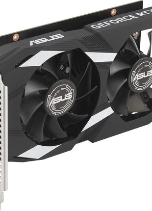 ASUS Dual NVIDIA GeForce RTX 3050 6GB GDDR6 OC Edition Gaming Graphics Card - PCIe 4.0, HDMI 2.1, DisplayPort 1.4a, 2-Slot Design, Axial-tech Fan Design, Steel Bracket, 3 Year Warranty