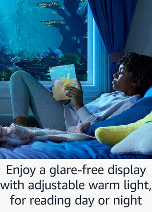 Amazon Kindle Paperwhite Kids 16GB (newest model) – larger 7" glare-free display – Kids read an average of 1+ hour per day with Kindle – Cyber City