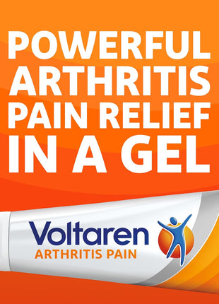 Voltaren Arthritis Pain Gel for Powerful Topical Arthritis Pain Relief with Diclofenac   NEW Easy Open Cap   100 g x 2