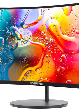 Sceptre Curved 24-inch Gaming Monitor 1080p R1500 98% sRGB HDMI x2 VGA Build-in Speakers, VESA Wall Mount Machine Black (C248W-1920RN Series)