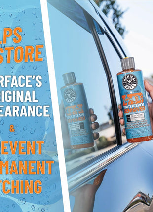 Chemical Guys Heavy Duty Water Spot Remover Gel for Paint, Glass, and Metal - Mineral and Water Spot Remover for Cars, Trucks, Motorcycles, RVs & More - 16 oz