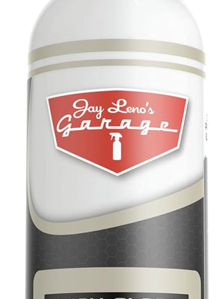 Jay Leno's Garage Tire Shine Delivers long-lasting High Gloss with a Deep Black Wet Look Glow. This Tire Dressing Spray and Car Tire Shine Work as Auto Detailing Care for Wheels and Tires – 16 oz.