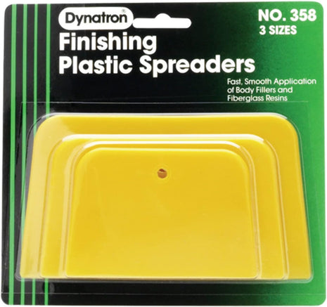 3M Dynatron, 358, 1 Pack of 3 Spreaders, 4 inch, 5 inch and 6 inch, Used for Spreading of Fillers, Caulks, Glazes and Putties