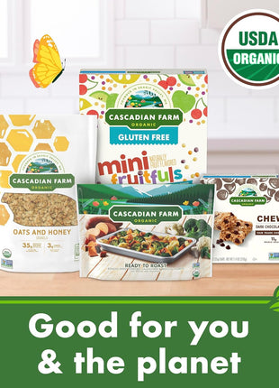 Cascadian Farm Organic Granola, Oats and Honey Cereal, Resealable Pouch, 11 oz