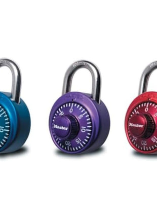 Master Lock 1530DCM School or Gym Locker Lock Combination Padlock, Back to School Essential, Pack of 1 - Colors May Vary