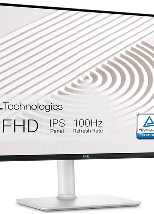 Dell S2425HS Monitor - 23.8 Inch, FHD (1920x1080) Display, 100Hz Refresh Rate 1500:1 Contrast Ratio, TÜV Rheinland Eye Comfort 4 Star, Integrated 2x5W Speaker, Height/Tilt/Swivel/Pivot - Ash White