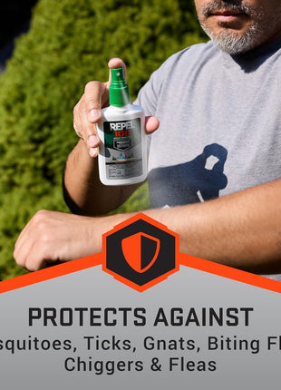 Repel 100 Insect Repellent, 4 Ounces, With DEET, 10-Hour Protection Long-Lasting Insect Repellent Pump Spray Repels Mosquitoes, Ticks, Gnats, Biting Flies, Chiggers And Fleas