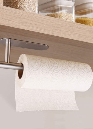 Paper Towel Holders for Kitchen,Paper Towels Bulk  Self Adhesive Under Cabinet,Both Available in Adhesive and Screws,Stainless Steel