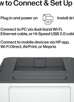 HP Laserjet Pro 3001dw Wireless Black & White Printer, Best-for-Office (3G65OF)