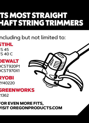 Oregon Magnum Gatorline 095 Trimmer Line Heavy Duty, Professional Twisted Weed Wacker String for Gas and Electric Grass Trimmer and Brushcutters, Fits Most Standard Models .095 inch x 282-Foot (20-020)