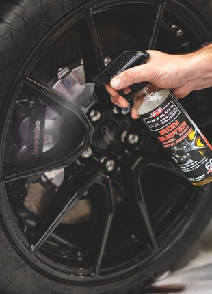 P & S Professional Detail Products Iron Buster Wheel & Paint Decon Remover - pH Balanced, Safe on Alloy, Chrome, Steel & Aluminum Wheels - 16 oz Spray