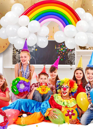 LXZFCRG 260 Balloons Pack of 100 Long Balloon Animal Twisting Balloons for for Animal Shape Birthdays Clowns