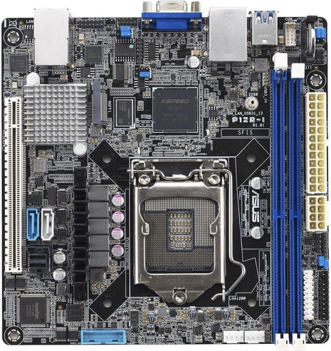 Asus P12R-I Server Motherboard - Intel C252 Chipset - Socket LGA-1200 - Mini ITX