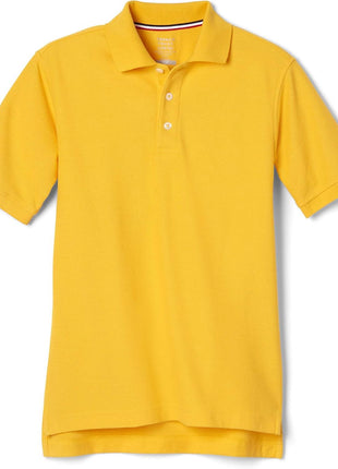 French Toast boys Short Sleeve Pique (Standard & Husky) Polo Shirt, White, 10-12