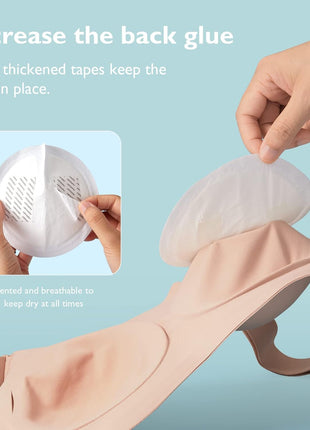 Momcozy Ultra-Thin Disposable Nursing Pads, Super Absorbent and Breathable Breastfeeding Pads, Make The Breasts Light and Unburdened, 3D Shape for The Best Fit, Individually Packaged（120 Count）