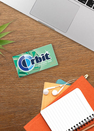 Orbit Sweet Mint Sugar Free Chewing Gum Bulk, 12 Packs, 14 Pieces Each (168 Total)