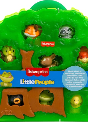 Fisher-Price Little People Toddler Toy Forest Friends Carry Case Playset with Animal Figures for Pretend Play Kids Ages 1+ Years