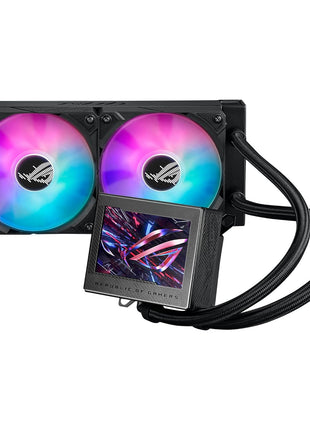 ASUS ROG Ryujin III 360 ARGB All-in-one Liquid CPU Cooler with 360mm Radiator. Asetek 8th gen Pump, 3X Magnetic 120mm ARGB Fans (Daisy Chain Design), 3.5" LCD Display, 6 Year Warranty