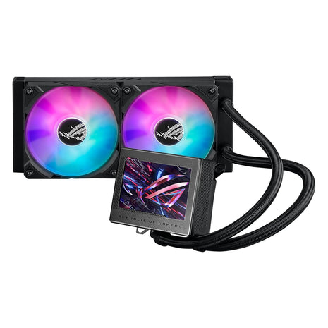 ASUS ROG Ryujin III 360 ARGB All-in-one Liquid CPU Cooler with 360mm Radiator. Asetek 8th gen Pump, 3X Magnetic 120mm ARGB Fans (Daisy Chain Design), 3.5" LCD Display, 6 Year Warranty