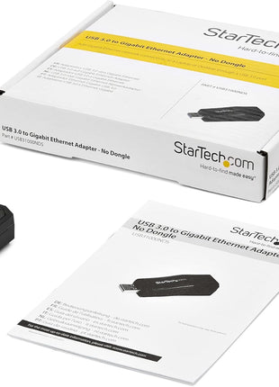 Startech Add Gigabit Ethernet Network Connectivity to A Laptop Or Desktop Through A USB 3 - USB31000NDS