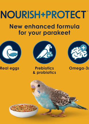 Kaytee Forti-Diet Pro Health Egg-Cite Nourish+Protect Parakeet, Supports Breeding and Molting, Nutrition Backed by Science, Digestive Health, 5 pounds