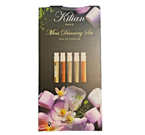 Kilian Paris Mini Discovery Set, Eau de Parfum Sample Collection, 5 x 1.5ml Vials. Love Don't Be Shy, Princess, Angels' Share, Good Girl Gon Bad and Love Don't Be Shy Eau Fraiche